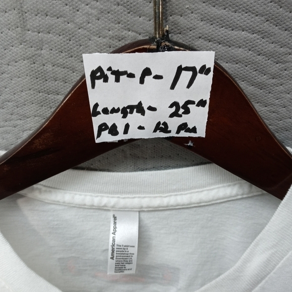 Vintage MAROON 5 TOUR white American Apparel T-SHI - Picture 4 of 6